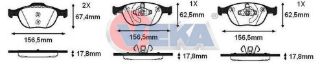 FREN BALATA ÖN FORD TRANSİT CONNECT 1.8 TDCI 2002-2013 / TOURNEO CONNECT 1.8 TDCI 2002-2013 / FOCUS I (DAW,DBW) 2.0İ 16V 1998-2004 resmi