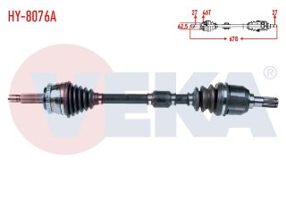 KOMPLE AKS SOL ÖN HYUNDAİ I30 1.6 CRDI ABSLI 46 DIS M-T UZUNLUK 678MM 2011- resmi