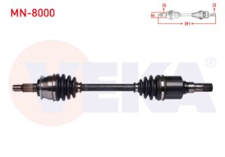 KOMPLE AKS SOL ÖN MİNİ COOPER (R50,R53) 1.6 M-T UZUNLUK 591 MM 2001-2006 resmi