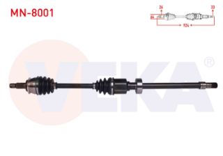 KOMPLE AKS SAĞ ÖN MİNİ COOPER (R50,R53) 1.6 M-T UZUNLUK 924 MM 2001-2006 resmi