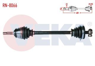 KOMPLE AKS SOL ÖN DACİA LOGAN (LS) 1.4 UZUNLUK 681MM 2004-2012 resmi