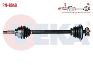 KOMPLE AKS SOL ÖN RENAULT TRAFİC II (FL) 1.9 DCI UZUNLUK 676 MM 2001-2014 resmi