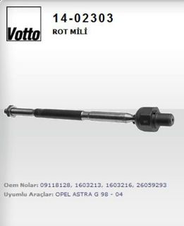 ROTMILI ( OPEL : ASTRA G / ASTRA H / ZAFIRA ) resmi