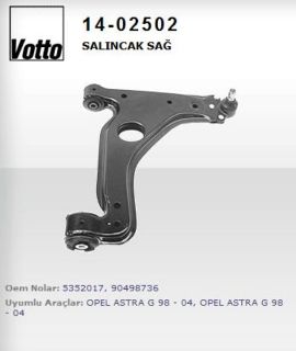 SALINCAK SAG ( OPEL : ASTRA G /ASTRA H / VECTRA B / ZAFIRA ) resmi