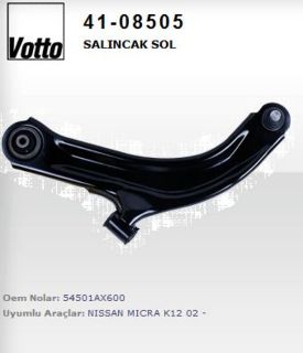 SALINCAK ALT SOL-(NISSAN: MICRA-K12 03>10/NOTE 07>11/MODUS )  ***16mm ROTILLI****** resmi