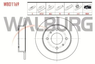 FREN DİSKI ARKA DÜZ 4 BJN 258X10X68X45 NİSSAN ALMERA II (N16) 1.5 DCI 2000-2007 /  ALMERA II (N16) 1.8İ 2000-2007 /  ALMERA II (N16) 1.5İ 16V 2000-2007 / ALMERA II (N16) 2.2 DI 2000-2007 resmi