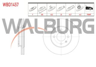 FREN DİSKI ÖN HAVALI 4 BJN 256X22X62,2X43,7 HYUNDAİ I20 1.2 - 1.4 - 1.4 CRDI 2015- / KİA RİO 1.25 - 1.4 CVVT 2017- resmi