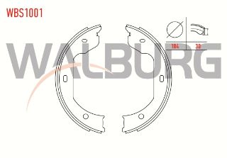 EL FREN BALATASI AKSESUARLI BMW 5 SERISI 520 İ 184X30 MM 2003-2010/5 SERISI 520 D 2003-2010/6 SERISI 645 Cİ 2004-/7 SERISI 730 D 2001-2009/TRANSPORTER V 1.9 TDI 2003-2011 resmi