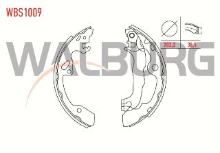 FREN PABUC BALATA ARKA FORD FOCUS I (DAW,DBW) 1.6İ 16V LEVYELI 203,2X38,5 MM 1998-2004/ FOCUS I 1.8İ 16V 1998-2004/ FOCUS I 1.6 TDCI 1998-2004 resmi