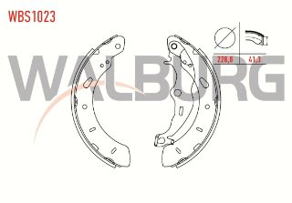 FREN PAPUC BALATA ARKA TRANSİT COURIER 1.6 TDCI LEVYELI 228,8X41,3 MM 2014-/B-MAX 1.5 TDCI 2012-/B-MAX 1.6İ 2012-/FOCUS III 1.6 TDCI 2011-2015/FOCUS III 1.5 TDCI 2011-2015 resmi