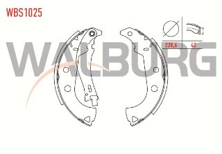 FREN PABUC BALATA ARKA FIAT ALBEA 1.3 MJT LEVYELI 228,6X42 MM 2003-2007 resmi