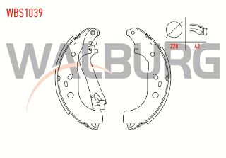 FREN PABUC BALATA ARKA FIAT DOBLO (119,223) 1.3 MJT LEVYELI 228X42 MM 2001-2010/ DOBLO 1.6 MJT 2001-2010/ COMBO D 1.6 CDTI 2012- resmi