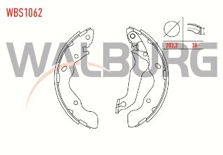 FREN PABUC BALATA ARKA HYUNDAİ ACCENT ADMIRE 1.5 CRDI LEVYELI 203,2X38 MM 2003-2006/ACCENT ADMIRE 1.3 2003-2006/ACCENT II 1.3 2000-2005/ACCENT II 1.5İ 2000-2005/ACCENT II 1.6İ 2000-2005 resmi