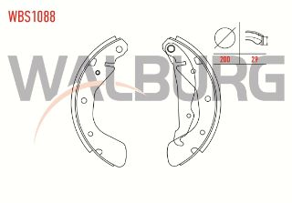 FREN PABUC BALATA ARKA OPEL CORSA B 1.0İ 3-5 KAPI LEVYELI 200X29MM 1993-2000/ASTRA F 1.6İ 1991-1998/CORSA B 1.4İ 1993-2000/CORSA B 1.2İ 16V 1993-2000/CORSA B 1.6İ 16V 1993-2000/TIGRA 1.6 16V 1994-2000 resmi