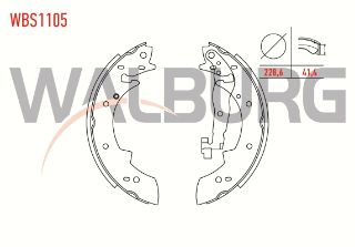 FREN PABUC BALATA ARKA RENAULT EXPRESS (F40,G40) 1.4 LEVYELI 228,6X41,4 MM 1985-1998/EXPRESS (F40,G40) 1.9 D 1985-1998/R21 (B48,L48) CONCORDE 1.7 TS 1986-1993/R21 (B48,L48) CONCORDE 1.7 GTS 1986-1993 resmi