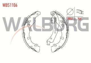 FREN PABUC BALATA ARKA DACİA LOGAN 1.5 DCI LEVYELI 203,2X38,6 MM 2004-2012/CELYSEE 1.6 HDI 2012-/301 1.6 HDI 2012-/SYMBOL III 1.5 DCI 2012-/NOTE 1.5 DCI 2013-/C3 II 1.4-1.6 HDI 2009-2016 resmi