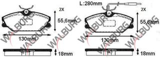 FREN BALATA ÖN FISLI RENAULT LAGUNA I 1.6İ 1993-2001/ 1.9 DCI 1993-2001/ MEGANE I 1.6İ 16V 1996-2003/ 1.9 DT 1996-2003/ 2.0İ 1996-2003/ SAFRANE 2.0İ 1992-2000/ resmi