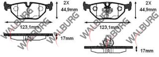 FREN BALATA ARKA BMW 5 SERISI (E39) 520 İ 1995-2003/ (E39) 523 İ 1995-2003/ (E39) 525 D 1995-2003/ (E39) 518 İ 1995-2003/ (E39) 525 İ 1995-2003/ (E39) 530 D 1995-2003/ (E39) 530 İ 1995-2003 resmi