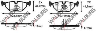 FREN BALATA ARKA BMW 3 SERISI (E36) 318 İ 1990-1998/ (E36) 320 İ 1990-1998/ (E36) 325 İ 1990-1998/ (E36) 328 Cİ 1990-1998/ (E46) 320 D 1998-2005/ (E46) 316 İ 1998-2005/ (E46) 325 İ 1998-2005 resmi