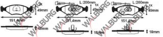 FREN BALATA FISLI ÖN FIAT PALİO 1.2İ 16V 1996-2005/ 1.4İ 16V 1996-2005/ 1.6İ 16V 1996-2005/ ALBEA 1.6 1996-2003/1.2 1996-2003/ SİENA 1.2İ 1997-2002/ 1.4İ 1997-2002/ 1.6İ 1997-2002 resmi