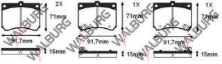 FREN BALATA ÖN İKAZLI MAZDA 323 V (BA) 1.8İ 16V 1994-1998 / MX-3 (EC) 1.6İ 16V 1991-1994 / MX-3 (EC) 1.8İ 16V 1991-1994 resmi