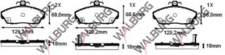 FREN BALATA ÖN İKAZLI HONDA EURO CİVİC 1.4İ 1991-2005/1.5İ 1991-2005 /1.6İ 1991-2005/ ROVER 214İ 1995-2000/416 SI 1.6İ 1995-2000/800 2.0İ 1986-1999/ GAZ GAZELLE 2.8 TD 2012- resmi