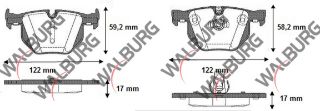 FREN BALATA ARKA BMW 3 SERISI (E90) 318 CL 2005-2011 / (E90) 320 İ 2005-2011 / (E90) 320 D 2005-2011 / (E90) 325 İ 2005-2011 / (E90) 330 Xİ 2005-2011 / (E90) 335 D 2005-2011 resmi