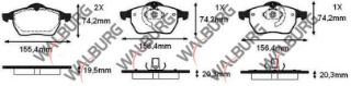 FREN BALATA ÖN OPEL VECTRA B 2.0İ 1995-2003 / VECTRA B 2.5 V6 1995-2003 / CALIBRA A 2.0İ 1995-2003 resmi