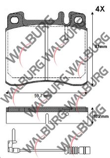 FREN BALATA ÖN MERCEDES S SERISI (W140) S 320 1991-1998 / S SERISI (W140) S 300 1991-1998 resmi