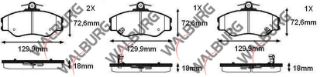 FREN BALATA İKAZLI ÖN HYUNDAİ H100 2.5 D 18.00MM 1993-2004 resmi