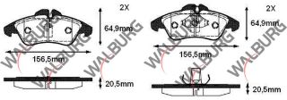 FREN BALATA ÖN MERCEDES SPRINTER 2T (901,902) 208 D 1995-2006/ SPRINTER 2T (901,902) 210 D 1995-2006/ VOLKSWAGEN LT 28-35 II (2DB,2DE,2DK) 2.5 TDI 1996-2006/LT 28-35 II (2DB,2DE,2DK) 2.8 TDI 1996-2006 resmi