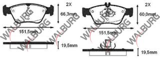 FREN BALATA ÖN MERCEDES E SERISI (W210) E 230 1995-2002/ (W210) E 200 1995-2002/ (W210) E 200 CDI 1995-2002/ (W210) E 270 CDI 1995-2002/ (W210) E 280 1995-2002/ (W210) E 320 CDI 1995-2002 resmi