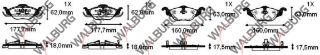 FREN BALATA ÖN İKAZLI OPEL ASTRA G 1.2 16V 1998-2005 / ASTRA G 1.4 16V 1998-2005 / ASTRA G 1.6 16V 1998-2005 / ASTRA G 1.7 DTI 1998-2005 resmi