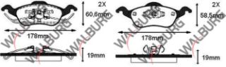 FREN BALATA ÖN FORD FOCUS I 1.6İ 16V 1998-2004/ FOCUS I 1.8İ 16V 1998-2004/ FOCUS I 1.8 TDCI 1998-2004/ FOCUS I 1.6 TDCI 1998-2004/ FOCUS I 1.4İ 16V 1998-2004/ FOCUS I 2.0İ 16V 1998-2004 resmi