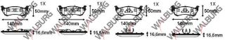 FREN BALATA ARKA İKAZLI MERCEDES M CLASS (W163) ML 320 1998-2005 / M CLASS (W163) ML 270 CDI 1998-2005 resmi