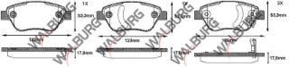 FREN BALATA ÖN İKAZLI OPEL CORSA D 1.2 2006-2014 / CORSA D 1.0 75 HP 2006-2014 resmi