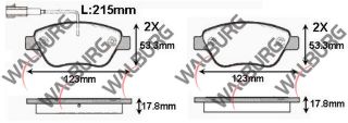 FREN BALATA ÖN CIFT FISLI FIAT LİNEA 1.4 2010-/LİNEA 1.6 MJT 2010-/PUNTO EVO 1.3 MJT 2009-2012/ALFA ROMEO MİTO 1.6 JTD 2008-/MİTO 1.4 T 2008-/CITROEN NEMO 1.3 HDI 2007-/BİPPER 1.3 HDI 2008- resmi