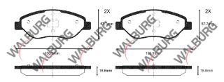 FREN BALATA ÖN FISLI FIAT STILO (192) 1.4 16V 2001-2010 / MİTO (955) 1.4 T 2008- / MİTO (955) 1.3 JTD 2008- / MİTO (955) 1.6 JTD 2008- resmi