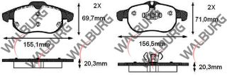 FREN BALATA ÖN OPEL VECTRA C 1.6 16V 2002-2008/ VECTRA C 1.9 CDTI 2002-2008/VECTRA C 2.0 DTI 2002-2008/ VECTRA C 2.2 16V 2002-2008/ SIGNUM 2.0 DTI 2003- resmi