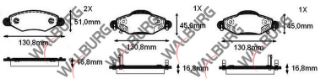 FREN BALATA ÖN İKAZLI TOYOTA YARİS 1.5 VVT-I 1999-2005/ YARİS 1.4 D-4D 1999-2005/YARİS VERSO 1.3 VVT-I 1999-2005/YARİS VERSO 1.4 D-4D 1999-2005/YARİS VERSO 1.5 VVT-I 1999-2005 resmi