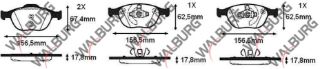 FREN BALATA ÖN FORD TRANSİT CONNECT 1.8 TDCI 2002-2013 / TOURNEO CONNECT 1.8 TDCI 2002-2013 / FOCUS I (DAW,DBW) 2.0İ 16V 1998-2004 resmi