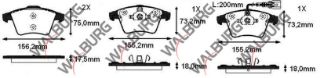 FREN BALATA ÖN FISLI VOLKSWAGEN TRANSPORTER V 1.9 TDI 2003-2011 / TRANSPORTER V 2.5 TDI 2003-2011 / TRANSPORTER VI 2.0 TDI 2009- / TRANSPORTER VI 2.0 TDI BITDI 2009- resmi