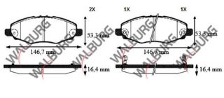 FREN BALATA ÖN İKAZLI TOYOTA HI-LUX PİCK UP 2.5 D 2005-2011 / HI-LUX PİCK UP 2.5 D-4D 2005-2011 resmi