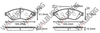 FREN BALATA ÖN CIFT FISLI FIAT DUCATO 2.3 MJT 2006-2014/ JUMPER III 2.2 HDI 2006-2014 / BOXER III 2.2 HDI 2006-2014 resmi