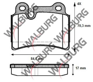 FREN BALATA ARKA VOLKSWAGEN TOUAREG (7LA,7L6,7L7) 3.0 V6 TDI 2002-2010 / TOUAREG 3.2İ V6 2002-2010 / TOUAREG 5.0 V10 TDI 2002-2010 resmi