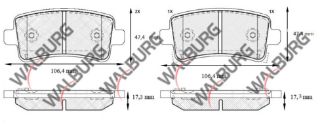 FREN BALATA ARKA İKAZLI OPEL INSIGNIA 1.6 16-17-18 JANT 2008- / 1.6 T 2008- / 2.0 CDTI 130 HP 2008- / 2.0 T 2008- / 2.8 V6 2008- resmi