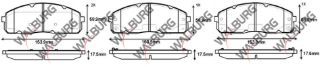 FREN BALATA İKAZLI ÖN HYUNDAİ H100 (KAMYONET) 2.5 D 16.5MM 2004- resmi