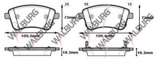 FREN BALATA ÖN İKAZLI HYUNDAİ IX20 (JC) 1.4İ 2010-/ 1.4 CRDI 2010-/ 1.6İ 2010- / KİA VENGA (YN) 1.4 CRDI 2010- / 1.6 CVVT 2010- / 1.6 CRDI 2010- resmi