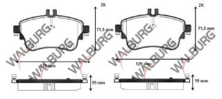 FREN BALATA ÖN MERCEDES A SERISI (W176) A 180 2012- / A 200 2012- / B SERISI (W246) B 200 2011- resmi