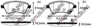 FREN BALATA ÖN SUZUKİ SX4 (GY) 1.5 VVT-I 2006-2013 / SX4 (GY) 1.6 4X4 2006-2013 / FIAT SEDICI 1.6 16V 2006- resmi